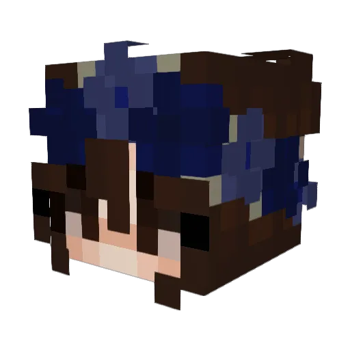 maccabacca Minecraft avatar head, 3D render