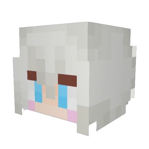 macchanOwO Minecraft avatar head, 3D render