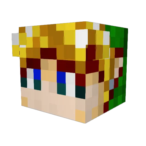 mace_to_face990 Minecraft avatar head, 3D render