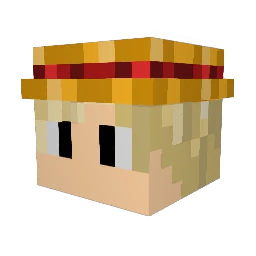 maceace_ Minecraft avatar head, 3D render