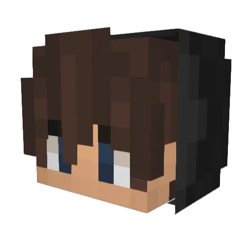 macep Minecraft avatar head, 3D render