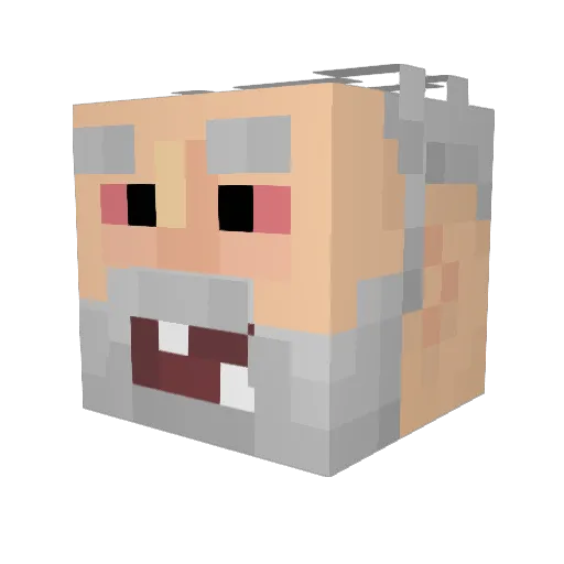 maceray33 Minecraft avatar head, 3D render