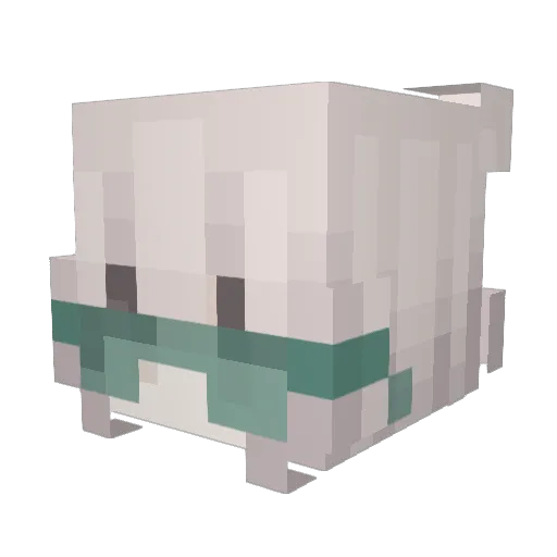 macere Minecraft avatar head, 3D render