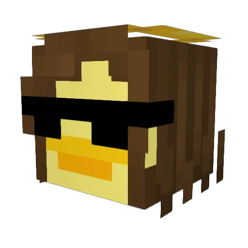 macerooon Minecraft avatar head, 3D render