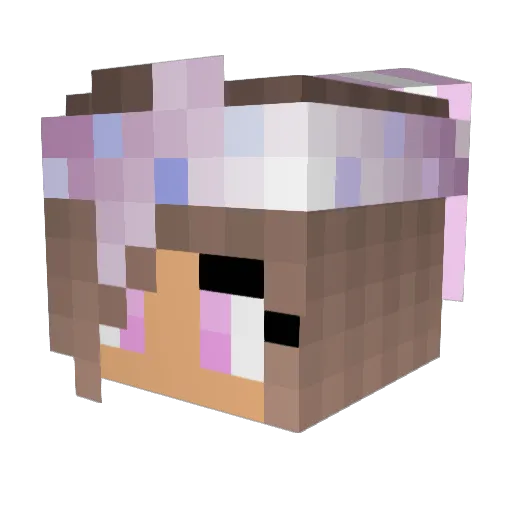 maceyyh Minecraft avatar head, 3D render