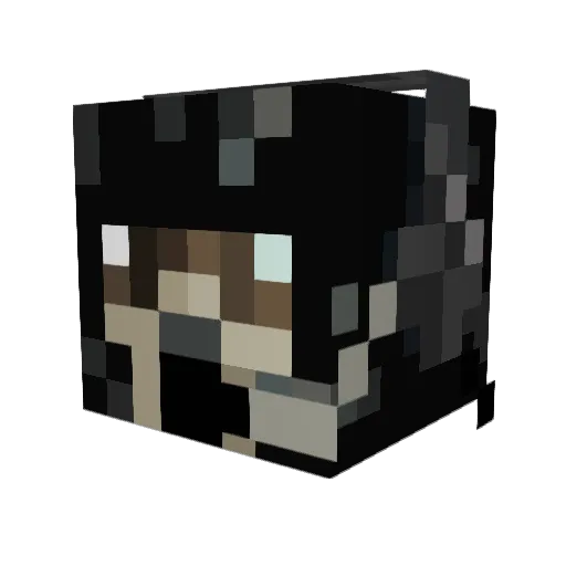 mach12 Minecraft avatar head, 3D render