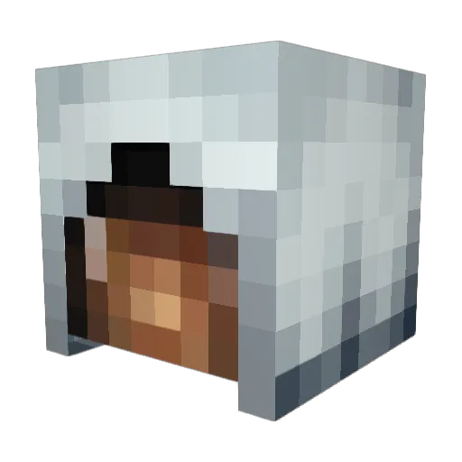 macharris1 Minecraft avatar head, 3D render