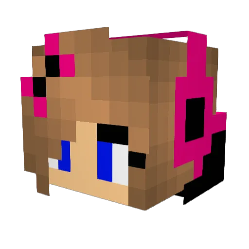 machato1029 Minecraft avatar head, 3D render