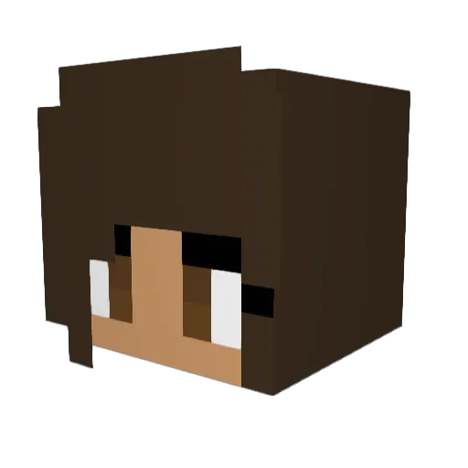 machenna Minecraft avatar head, 3D render
