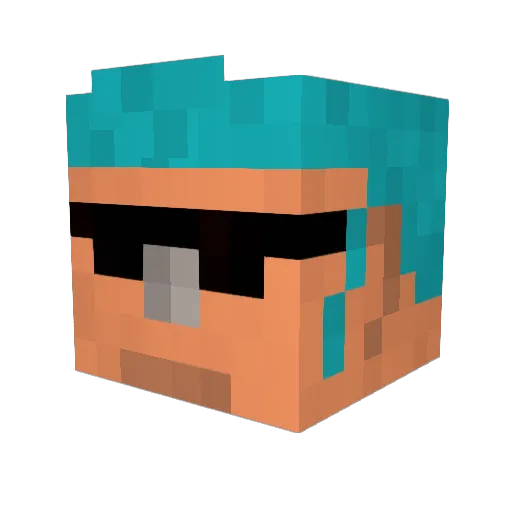 machiel44 Minecraft avatar head, 3D render