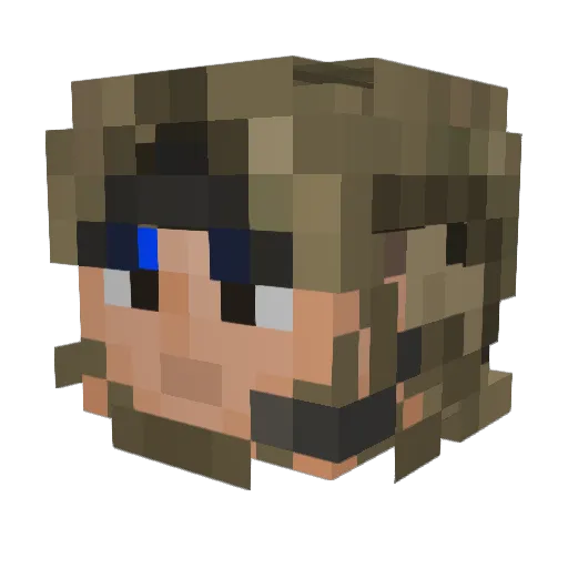 machineman95 Minecraft avatar head, 3D render