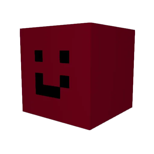 machite Minecraft avatar head, 3D render