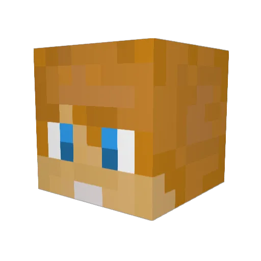 machoman8 Minecraft avatar head, 3D render