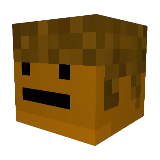 machomario2 Minecraft avatar head, 3D render