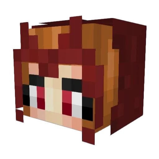 macie_thegreat Minecraft avatar head, 3D render