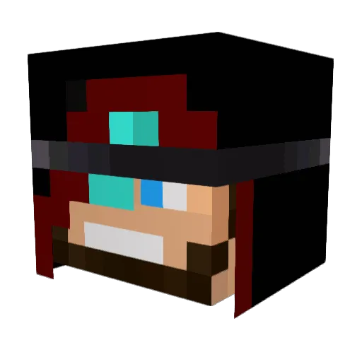 maciekjedynak Minecraft avatar head, 3D render