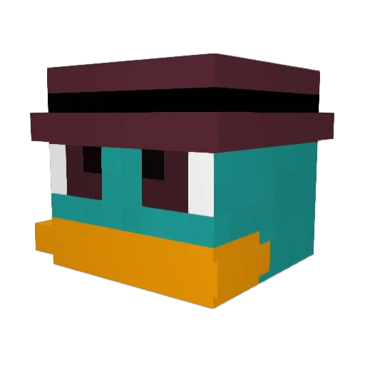 macintosh222 Minecraft avatar head, 3D render
