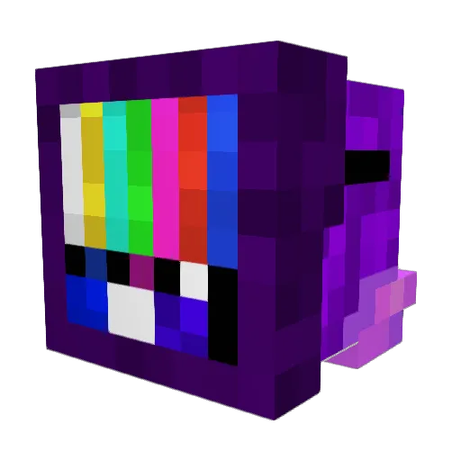 macintosh_plus Minecraft avatar head, 3D render