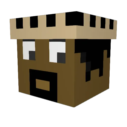 maciota Minecraft avatar head, 3D render