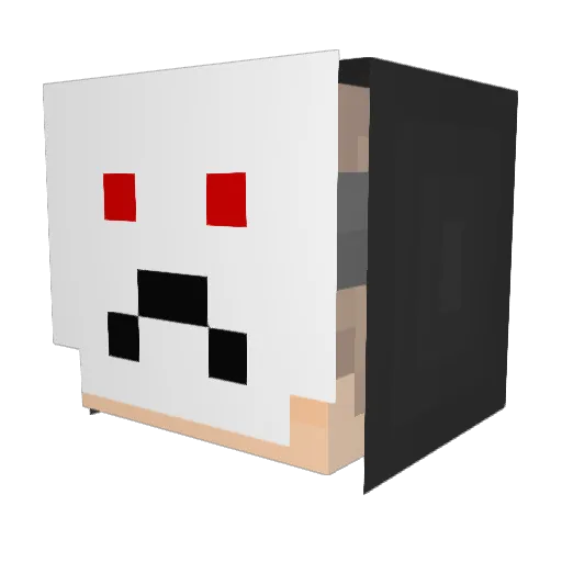 macixGG Minecraft avatar head, 3D render