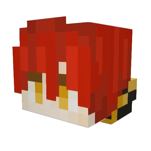 mack329 Minecraft avatar head, 3D render