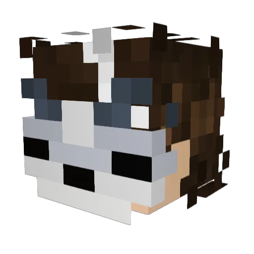 mackarel Minecraft avatar head, 3D render