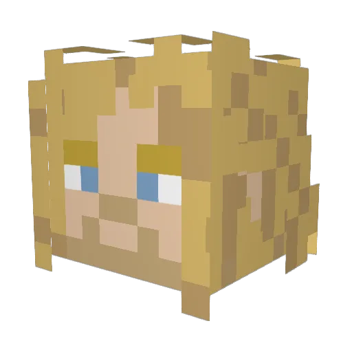 mackcicle Minecraft avatar head, 3D render
