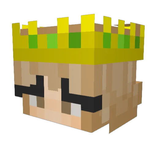 mackenz_ Minecraft avatar head, 3D render