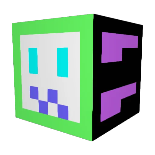 mackenziekids Minecraft avatar head, 3D render