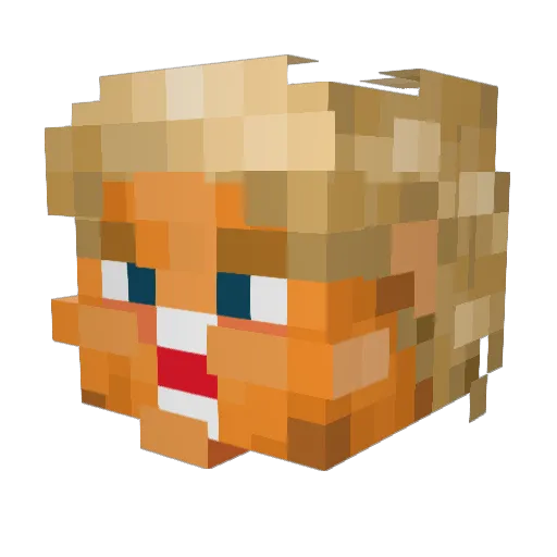 mackincheese1 Minecraft avatar head, 3D render