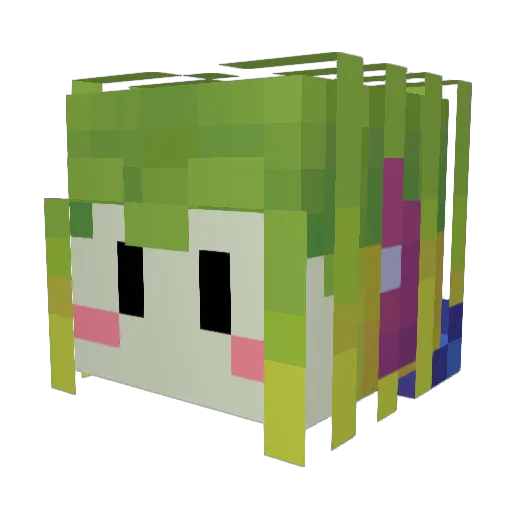 mackkerel Minecraft avatar head, 3D render
