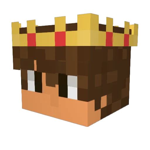 mackmerlin Minecraft avatar head, 3D render