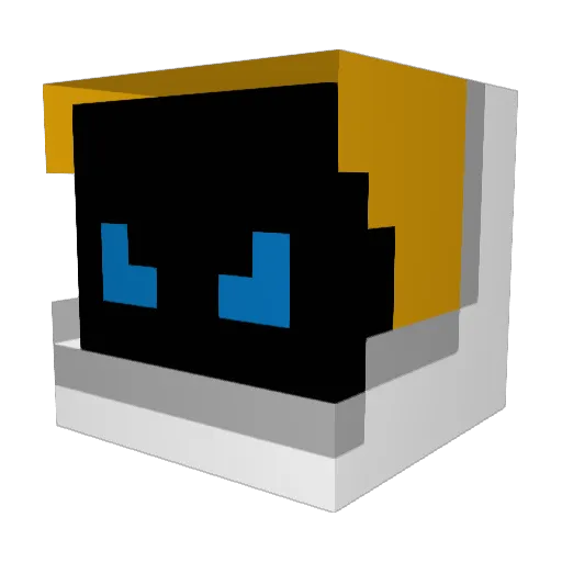 mackone Minecraft avatar head, 3D render