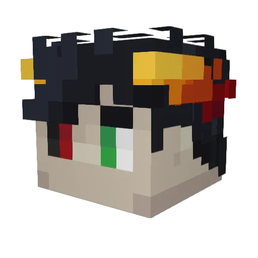 macksonp_ Minecraft avatar head, 3D render
