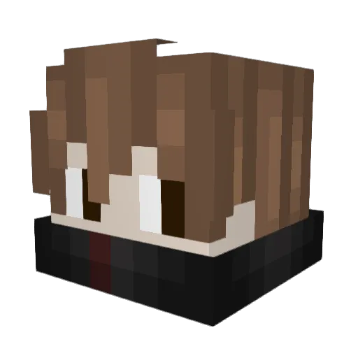 macktap Minecraft avatar head, 3D render