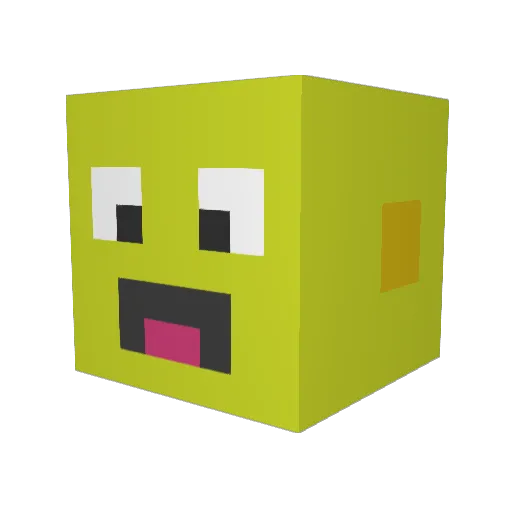 macky386 Minecraft avatar head, 3D render