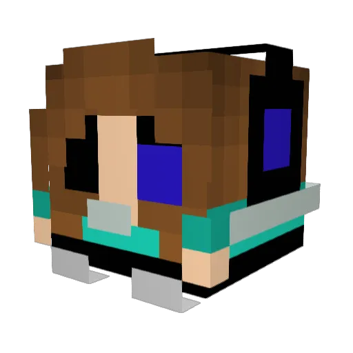 maclack Minecraft avatar head, 3D render