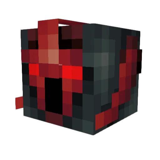 macloux Minecraft avatar head, 3D render