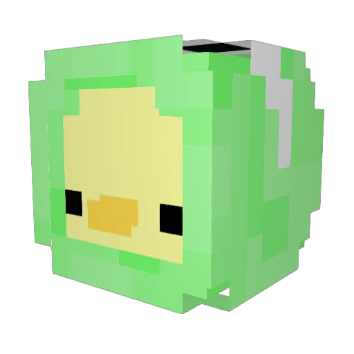 macncheesequeen Minecraft avatar head, 3D render