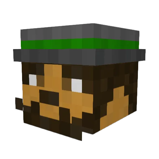 macness234 Minecraft avatar head, 3D render