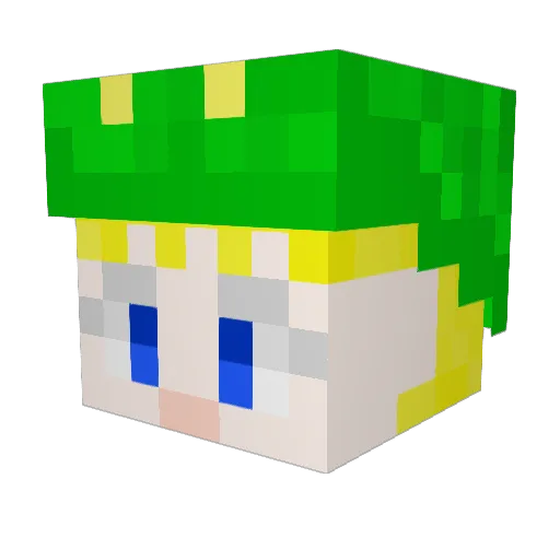 macol123 Minecraft avatar head, 3D render