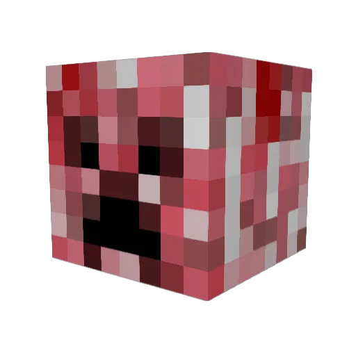 macomonia Minecraft avatar head, 3D render
