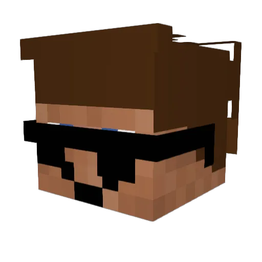 maconmoney Minecraft avatar head, 3D render