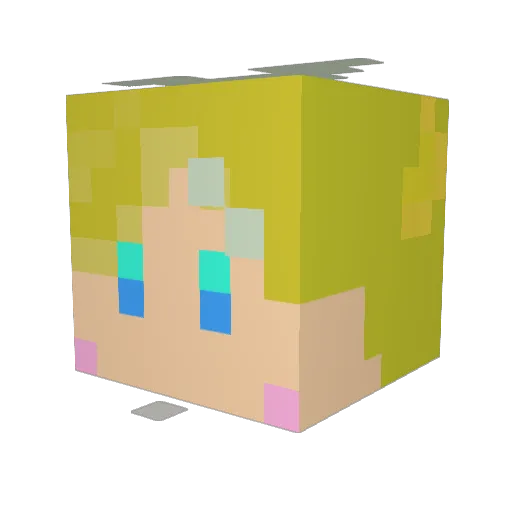 macoto831 Minecraft avatar head, 3D render