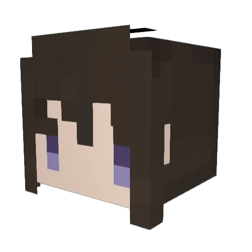 macoto_m9 Minecraft avatar head, 3D render