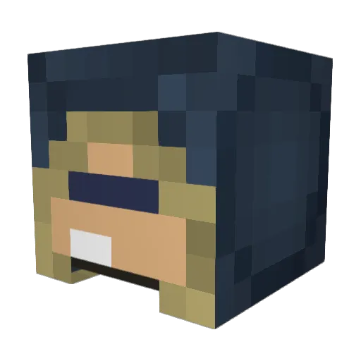 macro28 Minecraft avatar head, 3D render