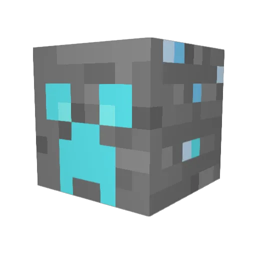 macromini Minecraft avatar head, 3D render