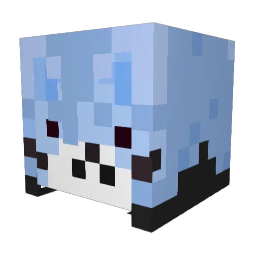 macrosized Minecraft avatar head, 3D render