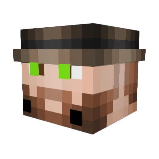 macsaka Minecraft avatar head, 3D render