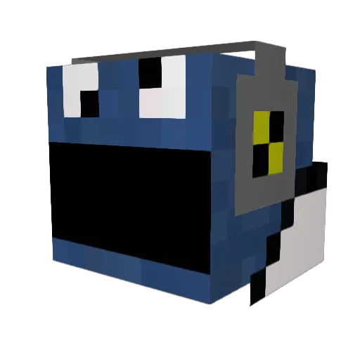 mact20 Minecraft avatar head, 3D render